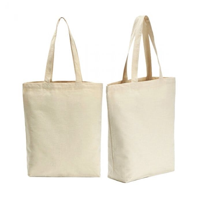 Custom Printed Canvas Cotton Tote Bag (35x40x10cm base) Cheap Printing