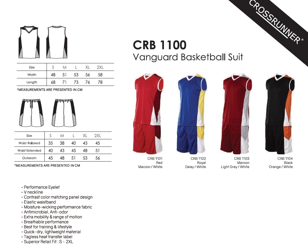 Crossrunner Basketball Suit Set Printing