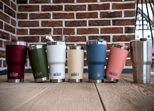 Different colors of tumblers